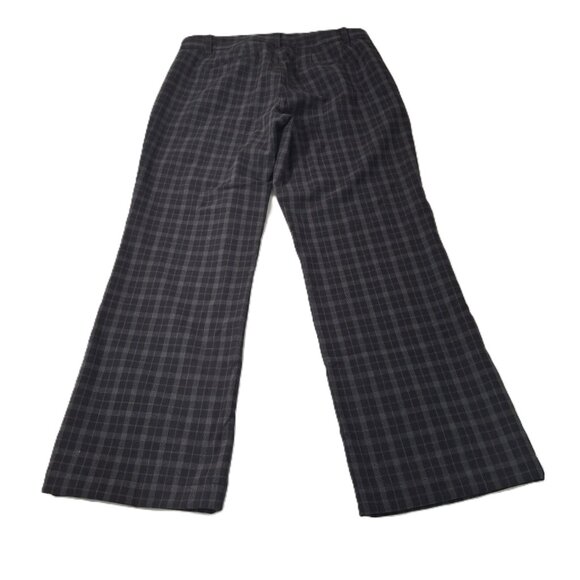 Vintage Joe Fresh New Checker Print Wide Leg Womens Pant Size 10 Mid Rise - Picture 3 of 14
